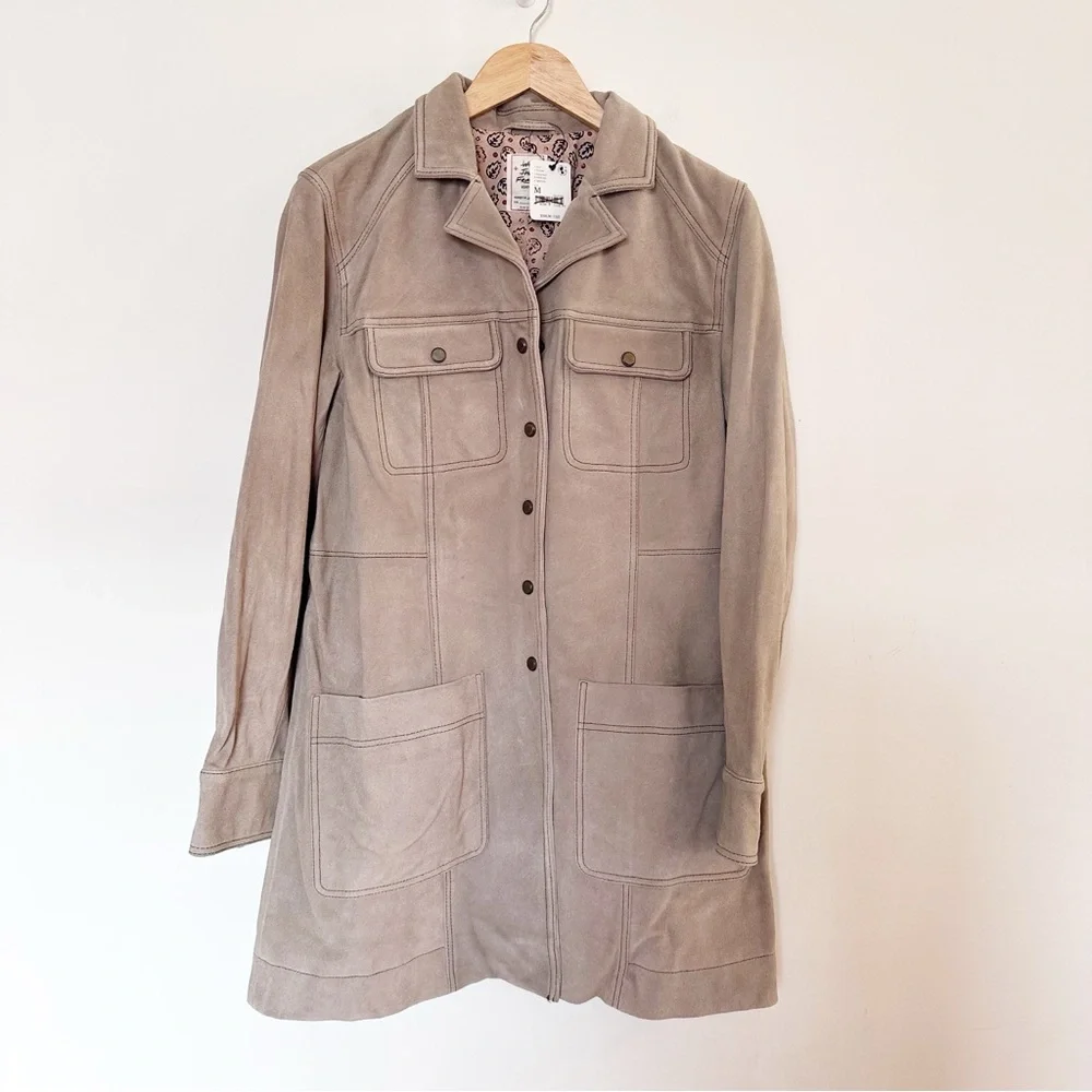 Free People X Understated Leather Lainie Suede Jacket - Picture 6 of 9
